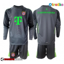 Otroške Nogometnih dresov Bayern Munich Vratar Gostujoči 2025-26 Dolgi rokavi (+ hlače)